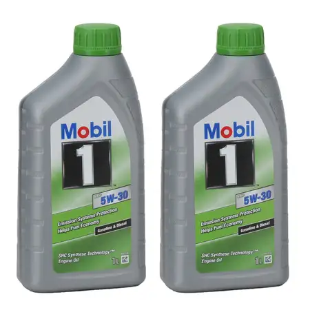 2L 2 Liter Mobil 1 ESP 5W-30 Motor&ouml;l f&uuml;r BMW LL-04 MB 229.31/.51 PORSCHE C30 VW 504/507.00