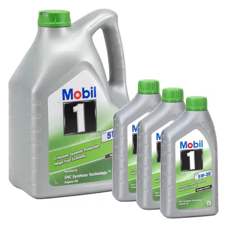8L 8 Liter Mobil 1 ESP 5W-30 Motor&ouml;l f&uuml;r BMW LL-04 MB 229.31/.51 PORSCHE C30 VW 504/507.00