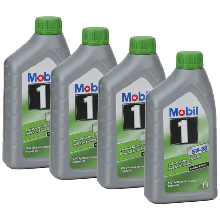 4L 4 Liter Mobil 1 ESP 5W-30 Motor&ouml;l f&uuml;r BMW LL-04 MB 229.31/.51 PORSCHE C30 VW 504/507.00