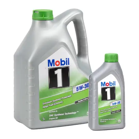 6L 6 Liter Mobil 1 ESP 5W-30 Motor&ouml;l f&uuml;r BMW LL-04 MB 229.31/.51 PORSCHE C30 VW 504/507.00