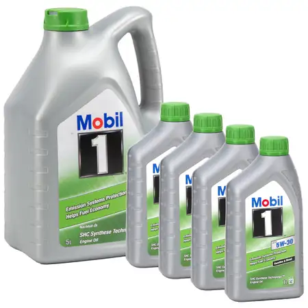 9L 9 Liter Mobil 1 ESP 5W-30 Motor&ouml;l f&uuml;r BMW LL-04 MB 229.31/.51 PORSCHE C30 VW 504/507.00