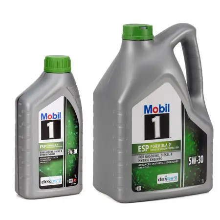 6L Mobil 1 ESP FORMULA P 5W-30 Motor&ouml;l f&uuml;r MB 229.31/51/52 dexos2 PSA B71 2290/2297