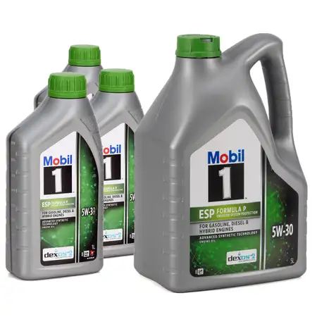 8L 8 Liter Mobil 1 ESP FORMULA P 5W-30 Motor&ouml;l MB 229.31/51/52 dexos2 PSA B71 2290/2297