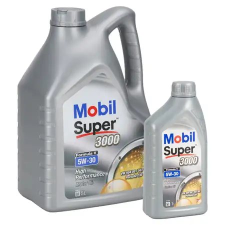 6L 6 Liter Mobil 1 SUPER 3000 FORMULA 5 5W-30 Motor&ouml;l f&uuml;r MB 229.31/51/52 VW 504/507.00
