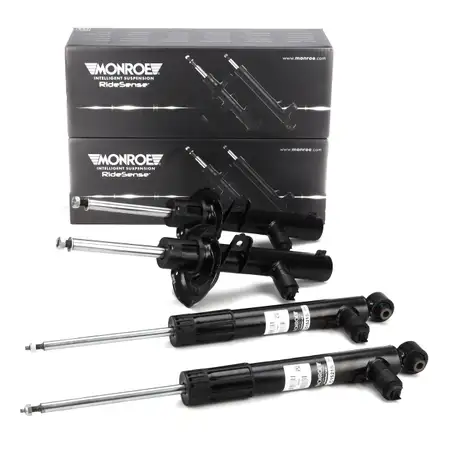 4x MONROE Sto&szlig;d&auml;mpfer f&uuml;r VW Golf 7 Passat B8 Tiguan Touran AUDI Q2 GA vorne + hinten