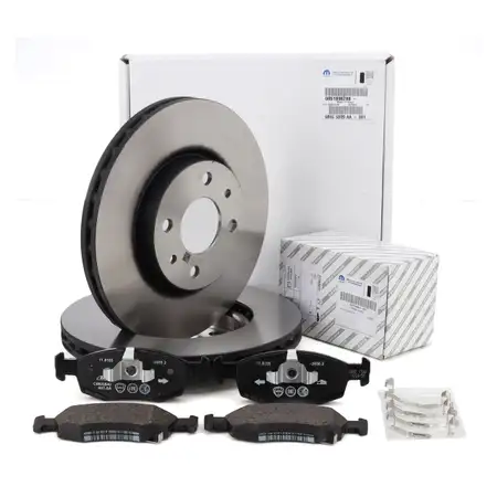 ORIGINAL Fiat MOPAR Bremsscheiben + Bel&auml;ge 500 Panda 312 319 Mild Hybrid 500e 332 vorne