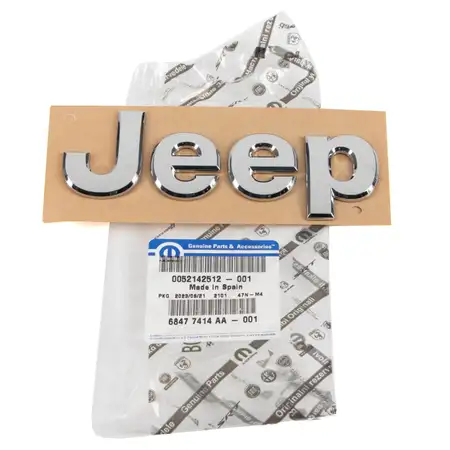 MOPAR Emblem Plakette Logo Motorhaube f&uuml;r JEEP Renegade SUV BU B1 BV vorne 52142512