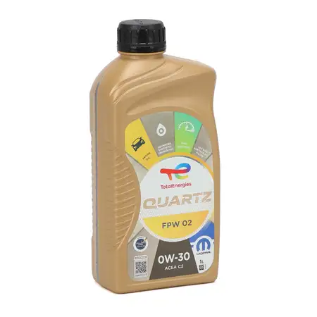 1L 1 Liter ORIGINAL Mopar TOTAL QUARTZ FPW 02 0W-30 Motor&ouml;l ACEA C2 FPW9.55535/02