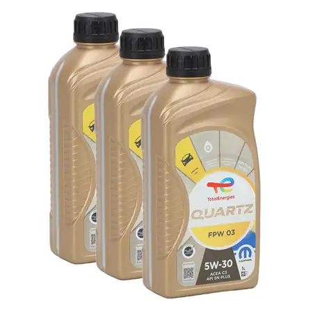 3L ORIGINAL Mopar TOTAL QUARTZ FPW 03 5W-30 Motor&ouml;l ACEA C3 API SN PLUS FPW9.55535/03