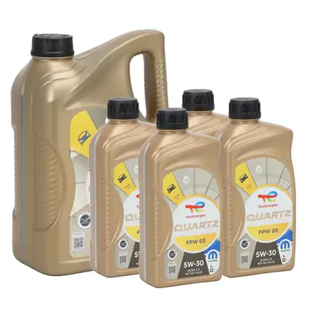 9L ORIGINAL Mopar TOTAL QUARTZ FPW 03 5W-30 Motor&ouml;l ACEA C3 API SN PLUS FPW9.55535/03