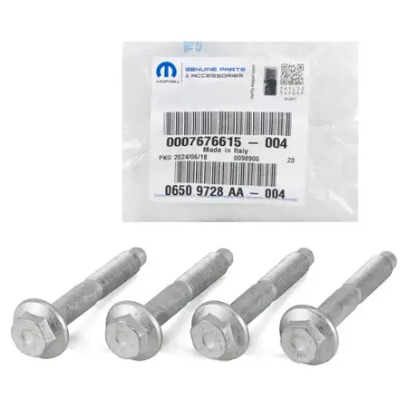 4x ORIGINAL FIAT ALFA ROMEO MOPAR Schraube Bolzen Sto&szlig;d&auml;mpfer M10x125x60 vorne 7676615