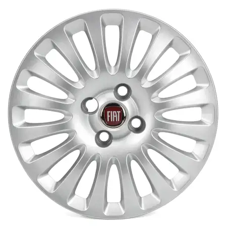 1x ORIGINAL Fiat MOPAR Radkappe Radblende Blende 15 Zoll Silber Punto Evo 735501291