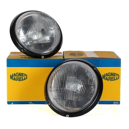 2x MAGNETI MARELLI HALOGEN Scheinwerfer f&uuml;r PORSCHE 911 964 vorne 91163111302