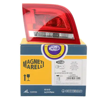 MAGNETI MARELLI Heckleuchte LED f&uuml;r AUDI A3 S3 RS3 8PA Sportback links innen