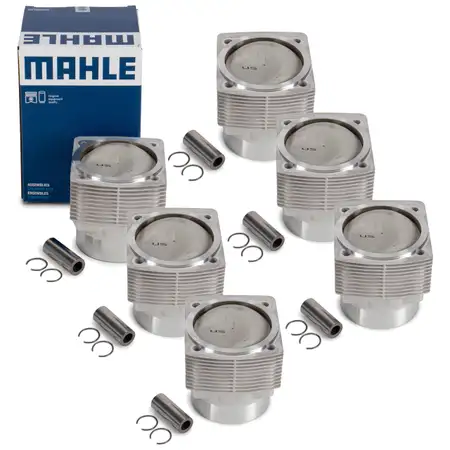 6x MAHLE 5035692 Kolben Reparatursatz f&uuml;r PORSCHE 911 3.2 / SC Carrera PCG5035692
