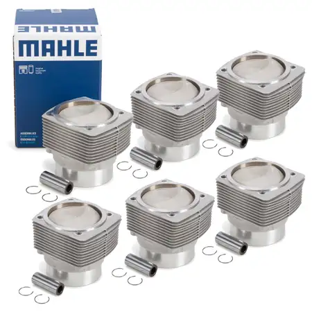 6x MAHLE 5035592 Kolben Reparatursatz f&uuml;r PORSCHE 911 3.2 SC Carrera 231 PS 93010398903
