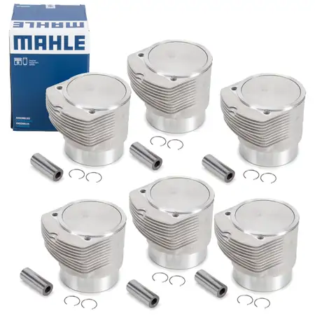 6x MAHLE 5039890 Kolben Reparatursatz f&uuml;r PORSCHE 911 3.3 SC / Turbo 93010396904
