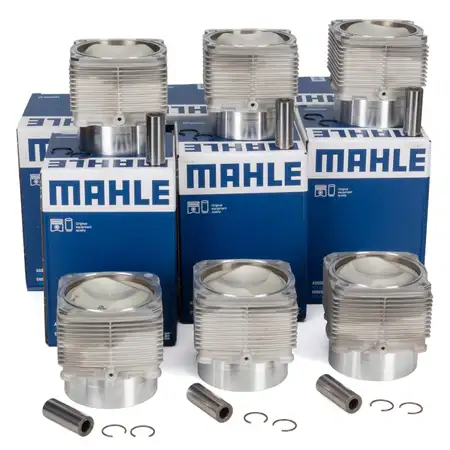 6x MAHLE 5039994 Kolben Reparatursatz f&uuml;r PORSCHE 964 3.6 Carrera / RS 96410391522