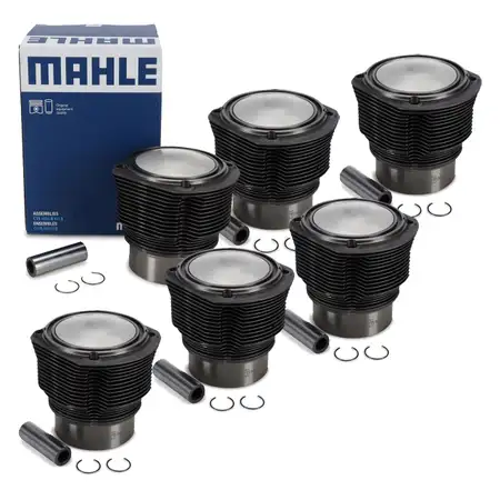 6x MAHLE 5034590 Kolben Reparatursatz f&uuml;r PORSCHE 911 / Targa 2.2 T 125 PS 01.1970-12.1972