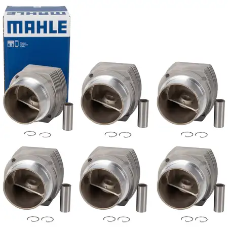6x MAHLE 5030190 Kolben Reparatursatz f&uuml;r PORSCHE 911 2.3 S 190 PS 91110394402