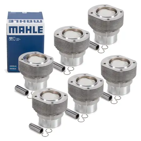 6x MAHLE 5032890 Kolben Reparatursatz f&uuml;r PORSCHE 911 / Targa 2.0 S 170 PS 90110391102