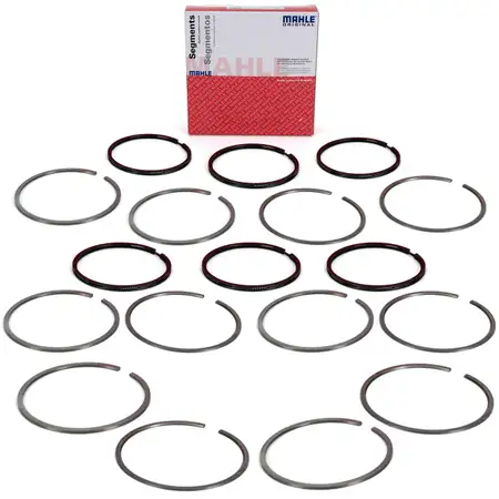 6x MAHLE 50326N0 Piston Ring Set for PORSCHE 911 2.0 T/L/S 1963&ndash;1972 + 914 /6 2.0
