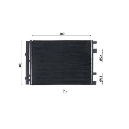 MAHLE AC1011000S Klimakondensator + Trockner f&uuml;r HYUNDAI Accent 4 i20 I KIA Rio 3 CRDi