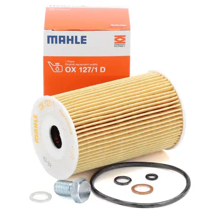 MAHLE OX127/1D &Ouml;lfilter + Schraube f&uuml;r BMW E30 E36 E46 E34 Z3 M40 M42 M43 M44 ab 09.1995