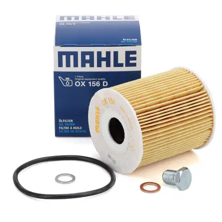 MAHLE OX156D &Ouml;lfilter + Schraube f&uuml;r BMW 3er E46 330d E39 525d 530d E38 730d X5 3.0d M57