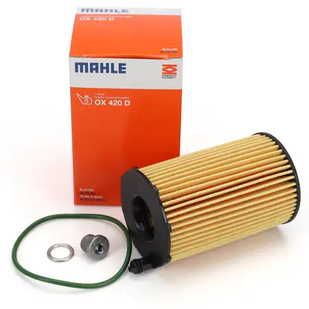 MAHLE OX420D &Ouml;lfilter + Schraube f&uuml;r AUDI A4 A5 A6 A7 A8 Q5 Q7 PORSCHE VW Touareg 3.0 TDI