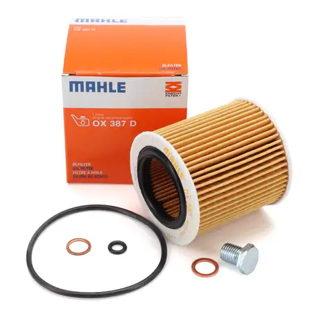 MAHLE OX387D &Ouml;lfilter + Schraube BMW 2er M2 F87 3er M3 F80 4er M4 F82 F83 S55 370-500 PS