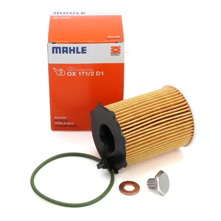 MAHLE OX171/2D1 &Ouml;lfilter + Schraube f&uuml;r CITROEN DS OPEL PEUGEOT 1.6 DIESEL
