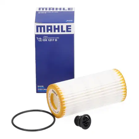 MAHLE OX1217D Oil Filter + Screw for VW Golf 7, 8, Passat B8, Tiguan, Touran 1.8/2.0 TFSI