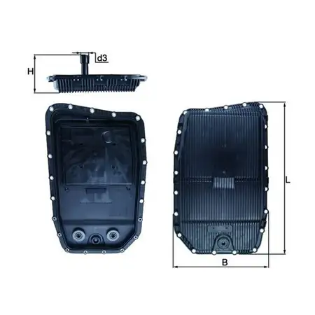 MAHLE HX152 Getriebe&ouml;lwanne f&uuml;r BMW E90-93 E60/61 E63/64 X3 X5 X6 6HP26Z 24152333903