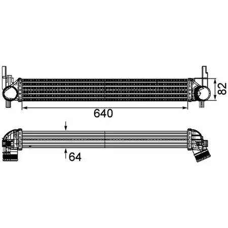 MAHLE CI165000P Ladeluftk&uuml;hler f&uuml;r VW Polo 5 AUDI A1 8X Ibiza 4 Fabia 2 1.2/1.4/1.6 TDI