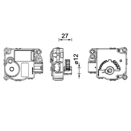 MAHLE AA59000P Stellelement Mischklappe f&uuml;r FORD Fiesta 7 B-Max Ecosport KA+ Courier B460