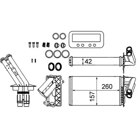 MAHLE AH103000S W&auml;rmetauscher Heizung f&uuml;r RENAULT Laguna 1 2 7701038542