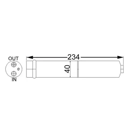 MAHLE AD247000S Trockner Klimaanlage f&uuml;r NISSAN 350Z 370Z Juke F15 Primera P12 X-Trail 1 2