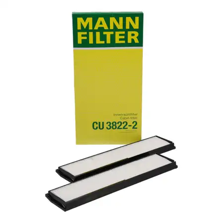 MANN CU3822-2 Innenraumfilter Pollenfilter Satz f&uuml;r MERCEDES W124 S124 C124 124830011864
