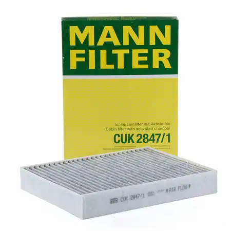 MANN CUK2847/1 Innenraumfilter Aktivkohlefilter f&uuml;r PORSCHE Cayenne (92A) VW Touareg (7P)