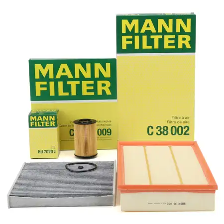 MANN Filterset 3-tlg f&uuml;r VW Passat B8 Arteon Tiguan SKODA Kodiaq 1 RS 2.0 TDI 4motion