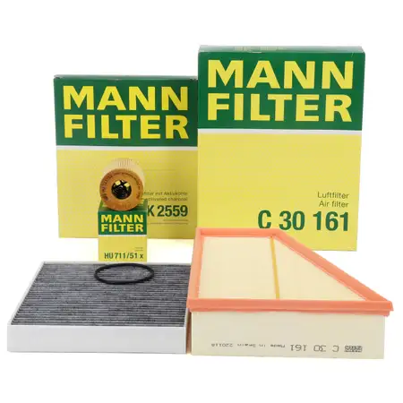 MANN Filterset Filterpaket 3-tlg f&uuml;r FORD Mondeo 4 MK4 Galaxy S-Max WA6 2.0 TDCi 115-163
