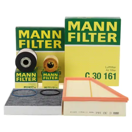 MANN Filterset Filterpaket 4-tlg f&uuml;r FORD Mondeo 4 MK4 Galaxy S-Max WA6 2.0 TDCi ab Bj.
