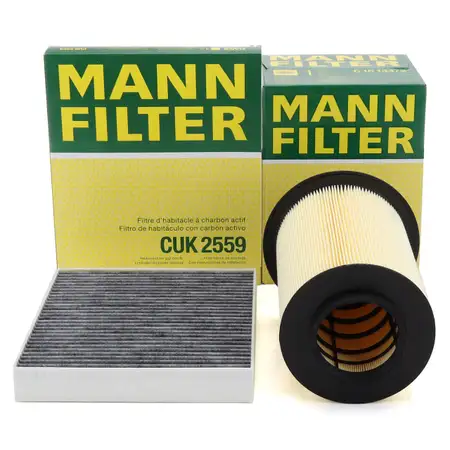MANN Innenraumfilter + Luftfitler f&uuml;r FORD C-Max DM2 02.2007-09.2010 Kuga 1 MK1 2.0 TDCi