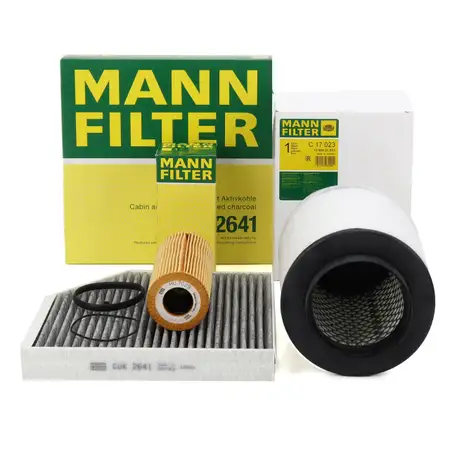 MANN Filter Set for AUDI A8 4H D4 3.0 TFSI quattro CGWD/CGWA/CGWX