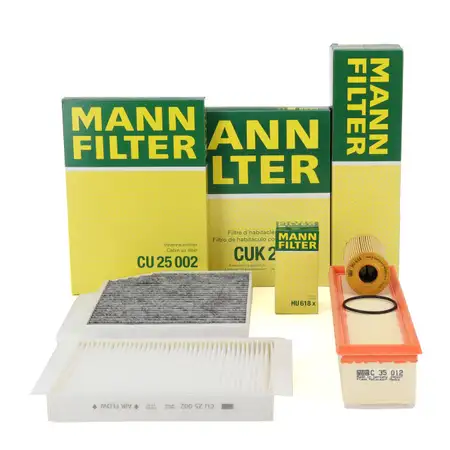MANN Filterset 3-tlg f&uuml;r MERCEDES C-Klasse W205 S205 C180/200 BlueTEC / d OM626