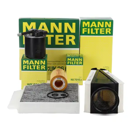 MANN Filterset Filterpaket 4-tlg f&uuml;r MERCEDES C-Klasse W205 S205 C/A205 GLC X/C253 OM651