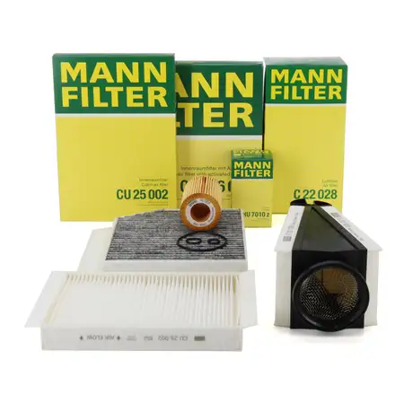 MANN Filterset Filterpaket 3-tlg f&uuml;r MERCEDES C-Klasse W205 S205 C/A205 GLC X/C253 OM651