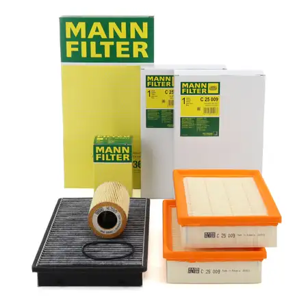 MANN Filterset Filterpaket 3-tlg f&uuml;r PORSCHE 997 3.8 Carrera 4S PR-X51 ab 06.2006
