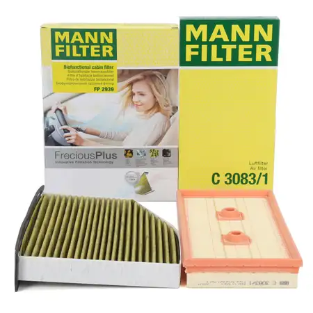MANN FreciousPlus Innenraum + Luftfilter f&uuml;r VW Golf 5 Passat B6 Touran 8P Octavia 1.6 FSI